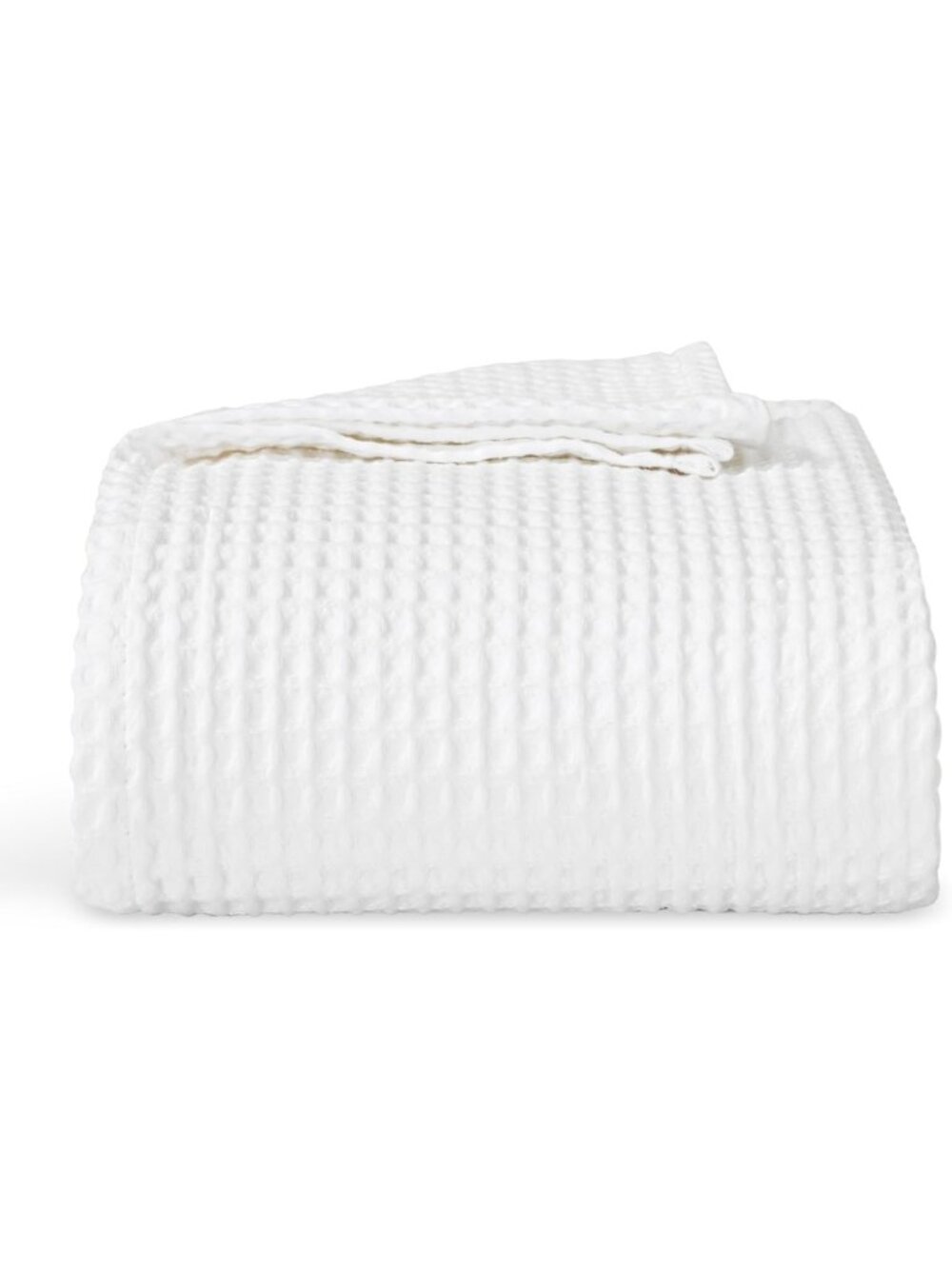 Cozy King Size Two-Tone Check Waffle Blanket | Soft Cotton Home Decor